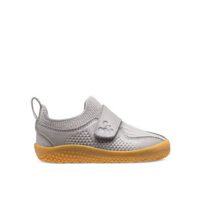 Vivobarefoot Toddlers Primus Knit II School Shoes Grey | Vivobarefoot KZB742036